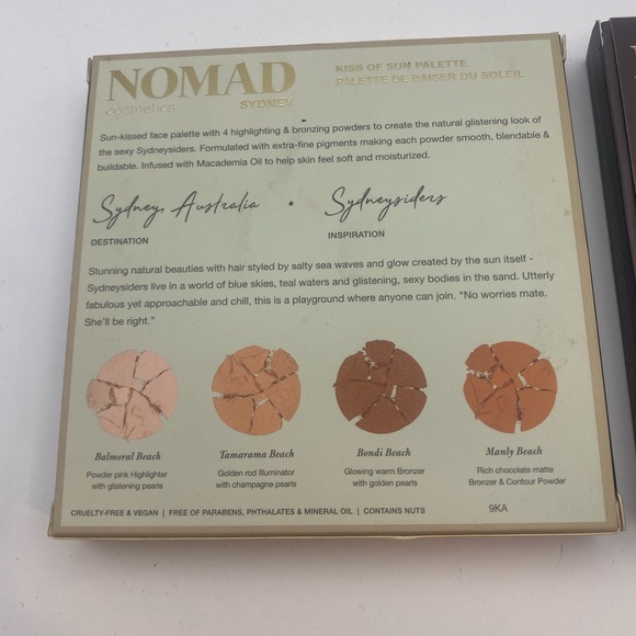 Nomad Cosmetics (1) Eyeshadow and (1) Bronzer Palette Set - Picture 4 of 8